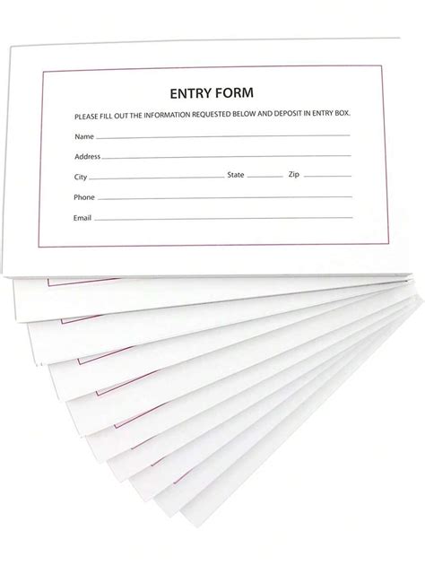 Image result for Printable Entry Forms Paper