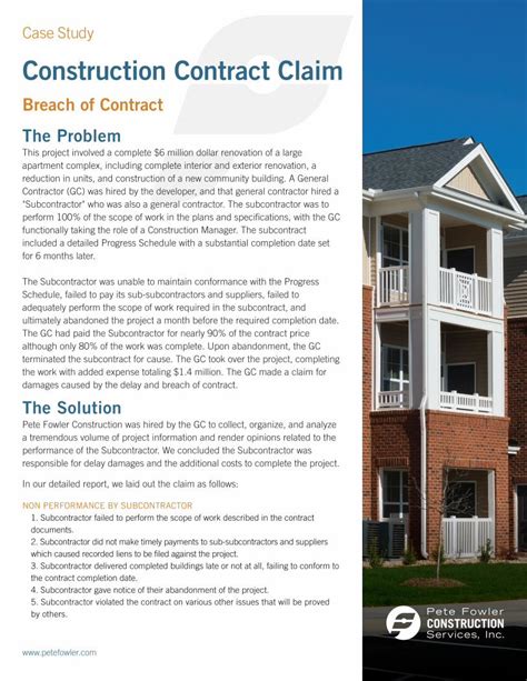 Contract Project Case Study Examples UK に対する画像結果