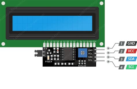 Afbeeldingsresultaten voor I2C Module for 16X2 LCD