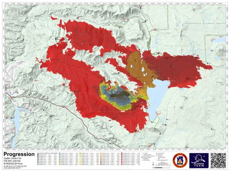 Image result for Creek Fire Map