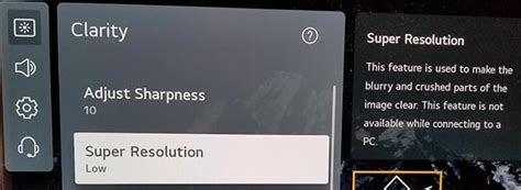 Super Resolution LG Monitor માટે ઇમેજ પરિણામ