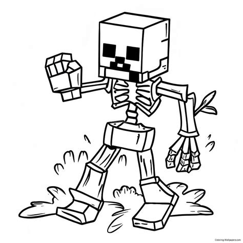 Image result for Minecraft Mutant Skeleton Coloring Pages