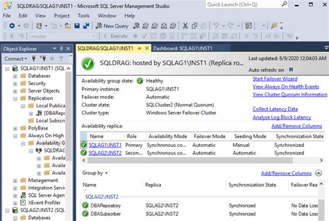 Toradh íomhá ar SQL Server Availability Groups Logical Replication