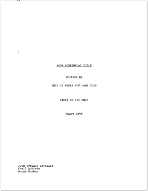 Movie Script Front Page に対する画像結果