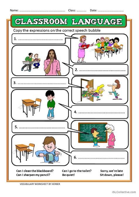 Image result for Classroom Language