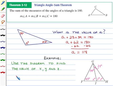 Image result for Triangle Sum Theorem