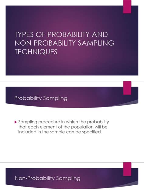 Probability and Non Probability Sampling PDF に対する画像結果
