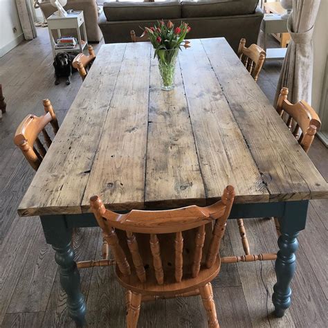 Image result for Rustic Farmhouse Kitchen Table