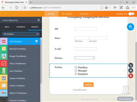 Toradh íomhá ar CheckBoxList Design