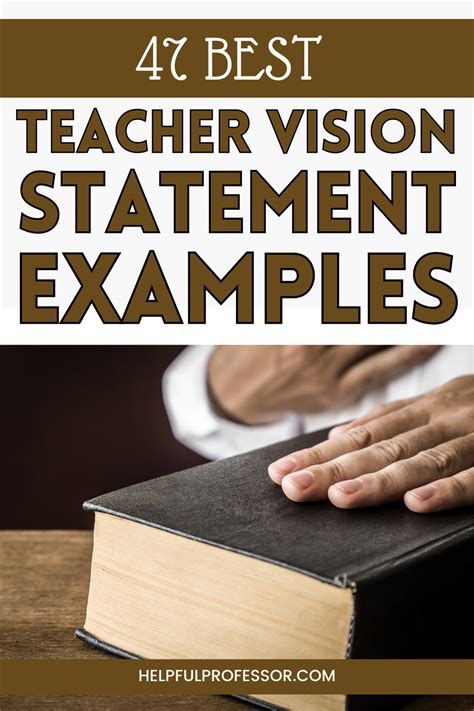 Toradh íomhá ar Teacher Vision Statement Examples