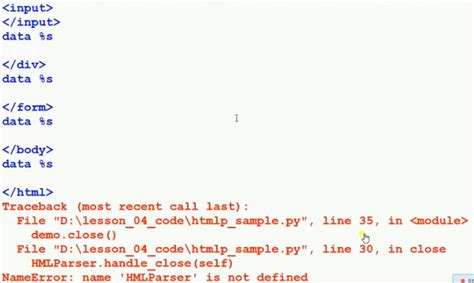 Image result for HTMLParser