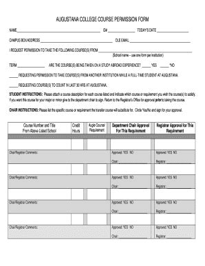 Toradh íomhá ar Course Permission Form