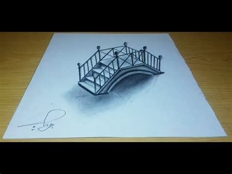 Image result for 3D Bridge Drawing with Vertical Lines