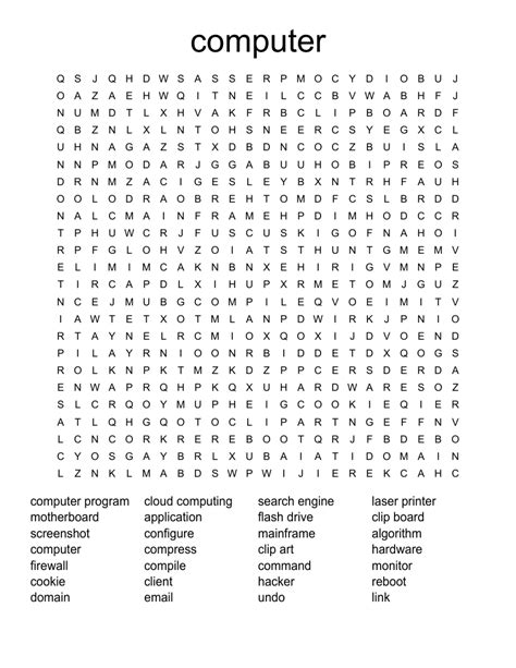 Image result for Computer Word Search