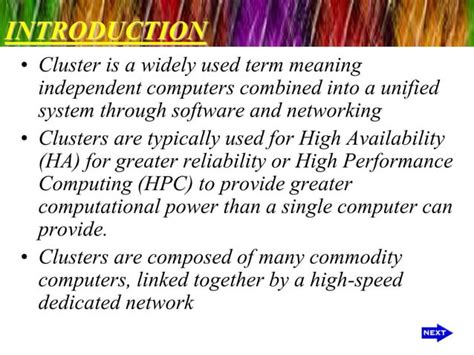 Image result for Computer Cluster PPT