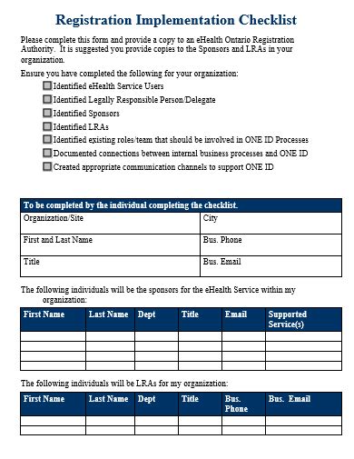 Afbeeldingsresultaten voor Implementation Checklist Word