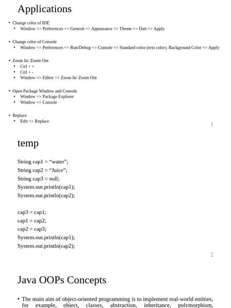 Toradh íomhá ar Java OOP PDF Notes