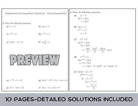 Image result for Exponential and Logarithmic Functions Worksheet