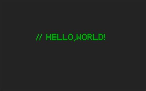 Toradh íomhá ar HelloWorld Text in Computer