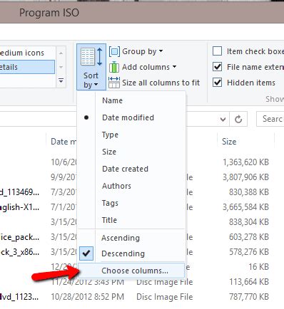Image result for How to Sort File Explorer By Date