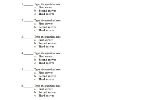 Bildergebnis für Excel Multiple Choice Test Template