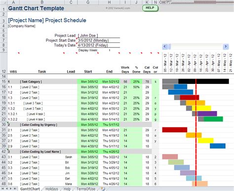 Gantt Chart Template Pro for Excel