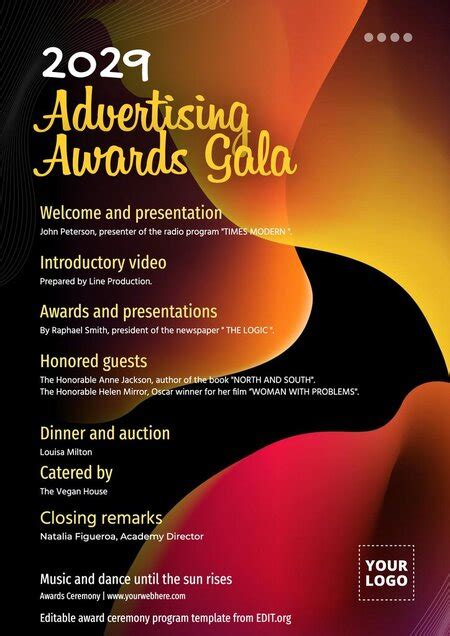 Toradh íomhá ar Sample Program Invitation Formal