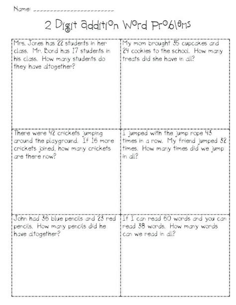 Image result for 2-Digit Adding and Subtraction Word Problems