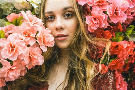 Image result for Woman in Flowers Images