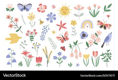 Toradh íomhá ar Spring Floral Vector