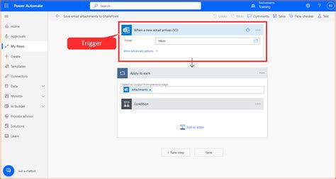 Power Automate Control Action に対する画像結果