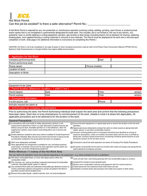 Image result for Hot Work Permit Colour