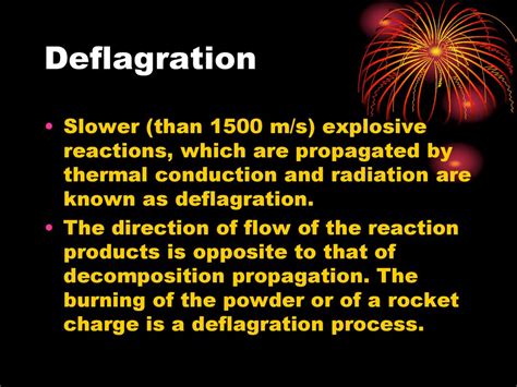 Deflagration vs Detonation Reaction に対する画像結果