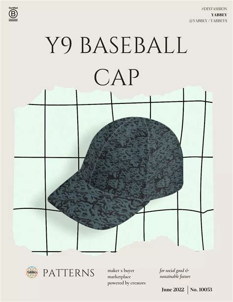 Image result for Printable Baseball Cap Patterns