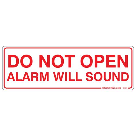 Toradh íomhá ar Do Not Open Alarm Sign