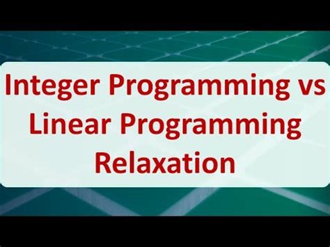 Image result for Linear Programming Relaxing