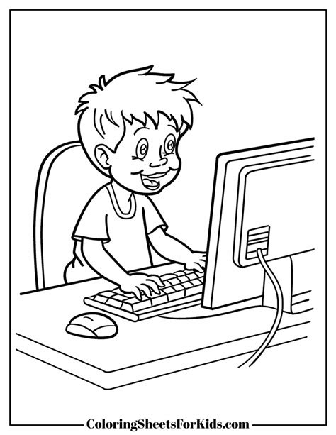 Image result for Computer Coloring Sheets for Kids