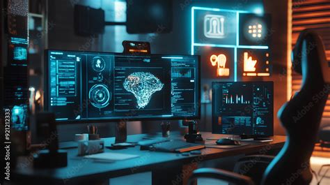 Image result for Futuristic Multi-Monitor Setup