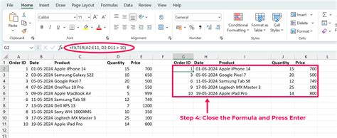 Image result for Filter Data Excel-Formula