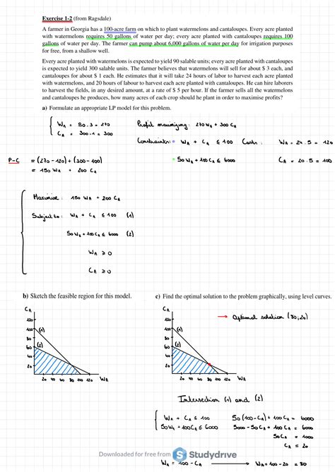 Image result for Linear Programming Exercises
