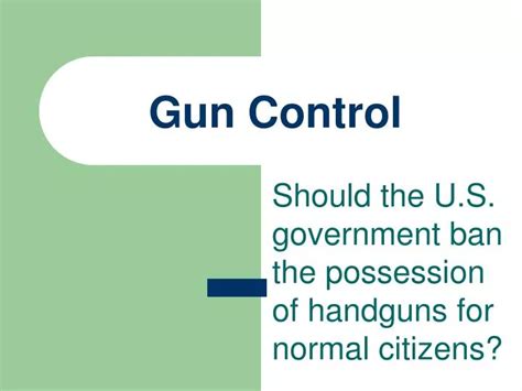Image result for Gun Control Definition