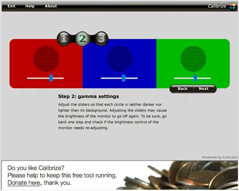 Toradh íomhá ar Calibrar Pantalla RGB