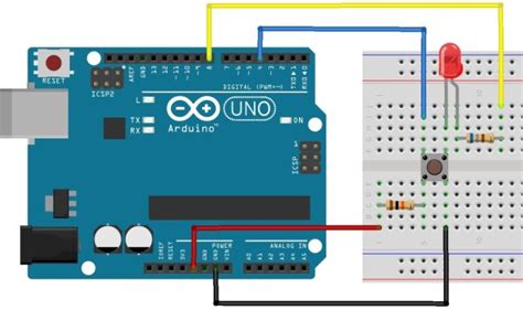 Image result for Arduino Button LED Setup