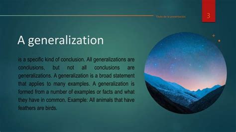 Image result for Generalization Statement Examples