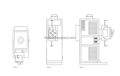 Toradh íomhá ar Projector Side View Drawing