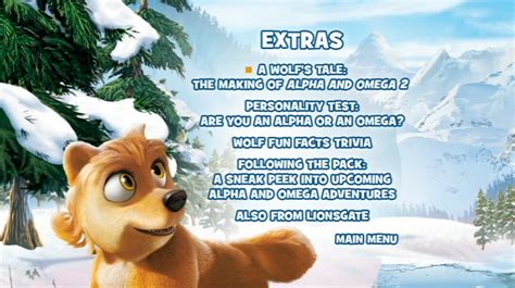 Image result for Alpha and Omega DVD Menu