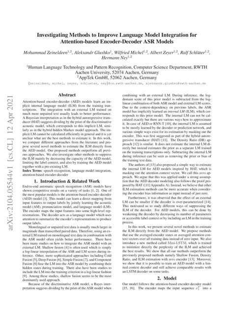 Image result for Attention Based Encoder/Decoder ASR