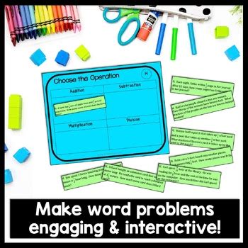 Image result for One Step Word Problems with All Operations