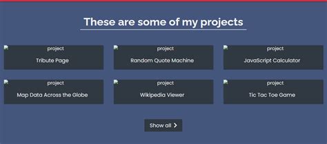 Toradh íomhá ar Portfolio Website HTML Code