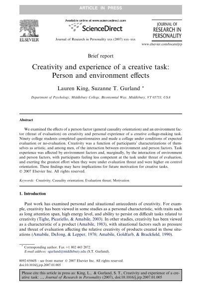 Image result for Example of a Creative Task